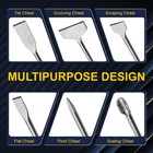 Sds Plus Chisel Set 6pc 40cr Steel Masonry Tile Removal Demolition
