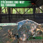 Portable Pop   up 270  see   through Ground Blind Quick Setup For Deer turkey Hunting