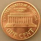 1990 P Lincoln Memorial Penny Brilliant Uncirculated Cent Red Bu Coin