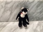 Black And White Kitty Cat Blue Tag  made In China  Pink Ribbon