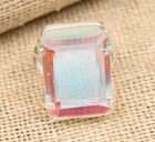 Beautiful Mystic Topaz Gemstone Handmade 925 Sterling Silver Jewelry Ring