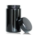 Black Glass Airtight Storage Container Jar With Uv Protection For Spice 100ml