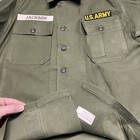 Vtg 60s Vietnam War Named Patched Og-107 Sateen Shirt Sz Large Special Forces