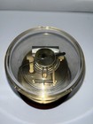 Vintage Barigo German Brass Weather Station In Glass Dome Thermometer  Barometer