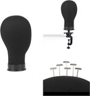 Wig Head 23inch Canvas Block Head Wig Stand With Mannequin Head For Making Wigs 