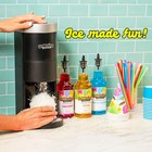 Hawaiian Shaved Ice S777 Snow Cone Machine 5 Reusable Mold Cups 120v Matte Black
