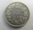 Canada 1882 5 Cent Coin Silver