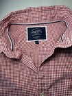 Charles Tyrwhitt Dress Shirt Size S Extra Slim Fit Red Gingham Check Non-iron