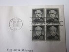 Us Fdc First Day Cover   1049a Robert E Lee 1955 Block Of 4 Art Craft Cachet