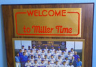 Vintage Miller 1982 Milwaukee Brewers American League Championship Plaque