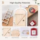 Wooden Little Magical Fairy Door  Elf Miniature Tiny Door With Ladder Festival