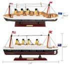 Sailingstory Wooden Titanic Model Cruise Ship Liner 1 680 Scale Replica 14  T   