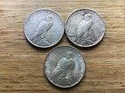 1922 Peace Silver Dollar Lot Of 3 Coins Lot A