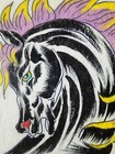 1970s 80s Original Hand Drawn  Colored  Vintage Traditional Tattoo Flash Sheet 6