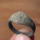 Rare Ancient Viking Norse Silver Color Ring Authentic Antique Artifact Stunning