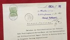 Pre Ww1 Wwi Imperial German Paper Document 1909 Service Contract W Tax Stamp