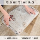 Distressed Traditional Floral Scroll Border Machine Washable Area Rug Or Runner