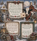 Decoupage Art Craft Cocktail Napkin 5  X 5  Ready To Ice Skate  Winter Theme