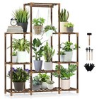  Plant Stand Indoor Outdoor Tall Shelf For C- High Ladder 8-tier 12 Pot
