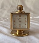 Vintage 1950s Imhof Swiss Brass 4-dial Weather Station Clock Barometer Working