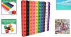 Creative Counting Blocks Set - 100 Math Cubes For Early Childhood Learning