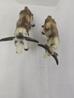 Vintage Lot Of 2 Genuine Bone China Japan Miniature Tiny Texas Longhorns W  Box