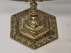 Wainberg Brass Chanukah 9 Candle Menorah Made In Israel Chanukkiy 5  Tall Vtg