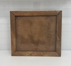 Vintage Bar Set With Glasses  Shaker  Medium Brown Wooden Case  Glass   Metal