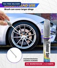 Wheel Rim Touch Up Paint Kit 3 Colors Gloss Black Matte Silver 1oz Bottles For A