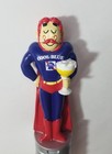 Vintage Pabst Blue Ribbon Cool Blue Superhero 9  Beer Tap Handle Knob Rare