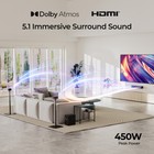 Ultimea 5 1 Dolby Atmos Sound Bar For Tv 450w Wireless Subwoofer Home Theater