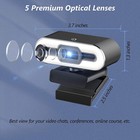 2k 1080p Webcam With Microphone usb Streaming Web Camera Autofocus Plug And Play