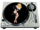 Slipmat Scratch Pad Felt 12  Turntable Lp Dj Record Player Pin Up Black Negligee