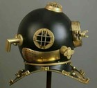 Rare Antique Diving Divers Helmet Mark V Vintage Navy Us Sea Deep Scuba Helmet