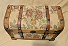 Vintage Dome-top Decorative Keepsake Chest Or Treasure Box - 21 X 14 X 11