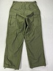 Vintage Military Trousers Shell Field M-1951 Korean Green Medium Long Cargo