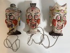 Antique Chinese Wood Puppet Head Collection - Set Of 3 - China Import Wax Stamp