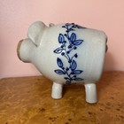 2000 Vintage Salmon Falls Stoneware Piggy Bank Berry Vine Full Size