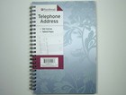 Planahead Phone Address Book Blue Floral Vinyl Cover Tabbed Pages 942 Entries
