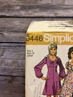 Vintage 70 s Maxi Peasant Dress Pattern Simplicity 9446 Size 9 Miss Cut