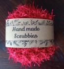 Crochet Handmade Kitchen Reusable Dish Scrubbies Veggie Sponge Red 3 Inch Set