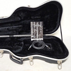 Fender Black Molded Hardshell Case For Usa Strat Tele American Electric Guitar