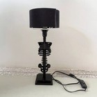 Gothic Skeleton Spine Table Lamp - Skull Base Usb Led Light For Halloween Decor