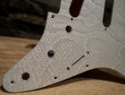 White Snakeskin Textured Pickguard - Fender Stratocaster - Usa - Sss  Hss  Hxh