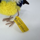 Vntg 1959-67 2in Steiff  6508 44 100  Woolen Bird Tit Blue Poms Plastic Legs