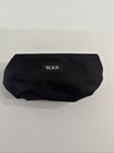 Tumi For Delta Zip Pouch Travel Case Cosmetic Bag Black 8    Long 4    Wide New