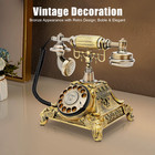 Vintage Antique European Style Old Fashioned Rotary Dial Phone Handset Telephone