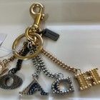 Nwt Coach Metal Bag Charm Key Chain With Letters Spelling Coach