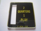 Bally Pinball Coin Entrance Plates Nos