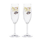 Wedding Anniversary Toasting Glasses  Anniversary Flutes  50th Anniversary
